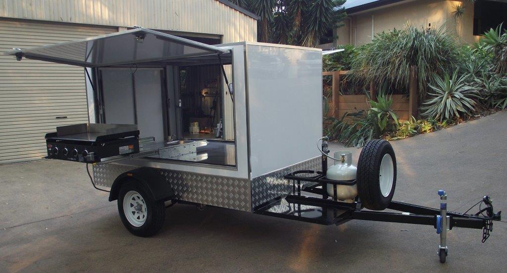 New Aluminum Composite BBQ Trailer & Steel BBQ Trailer